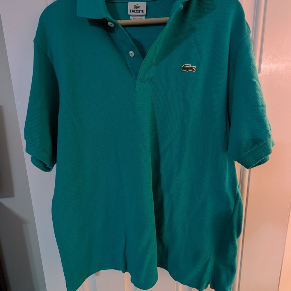Lacoste Men's Teal Polo Shirt